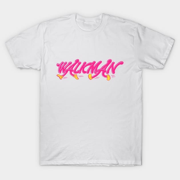 Classic Walkman retro logo T-Shirt by Dashu